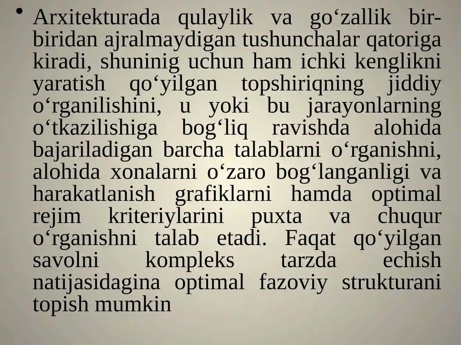 17-мавзу:Mehmonxona intereri va lanshaftini yaratishda ergonomik talablar tushunchasi 3
