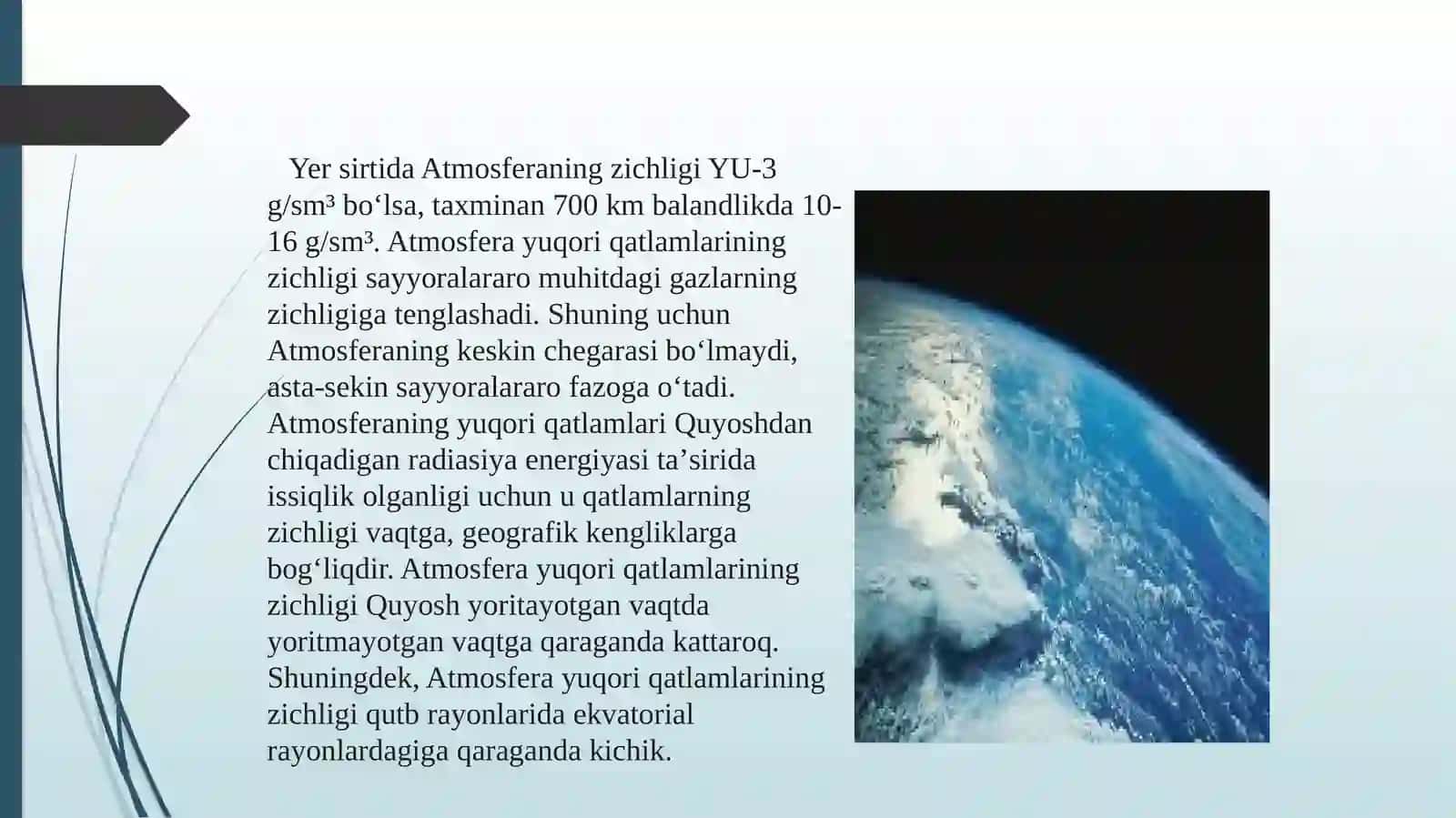 ATMOSFERA VA UNING TUZILISHI 3