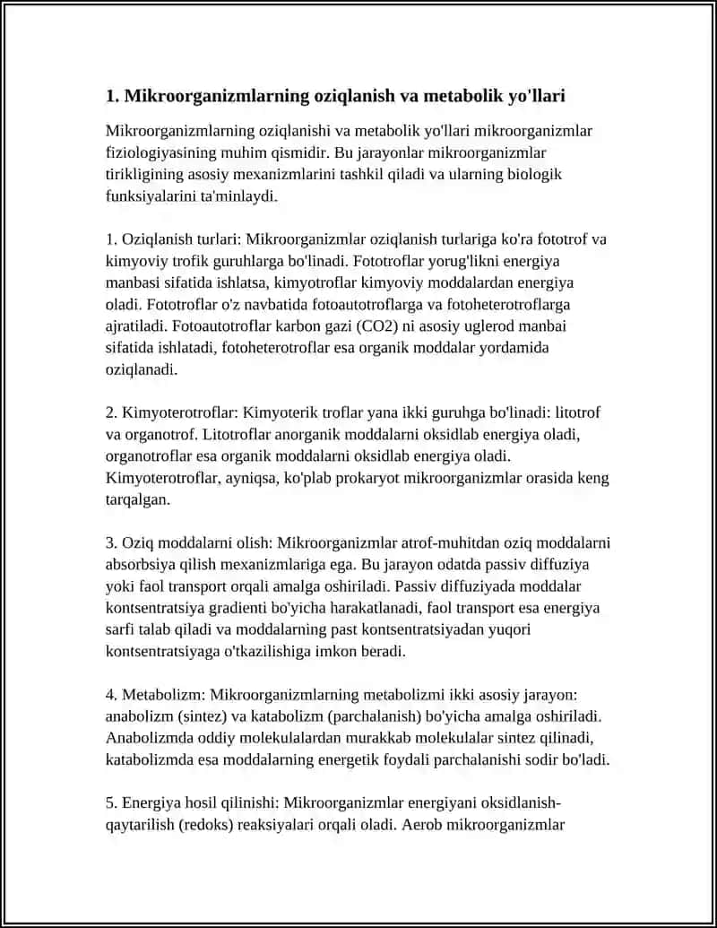 MIKROORGANIZMLAR FIZIOLOGIYASI 3
