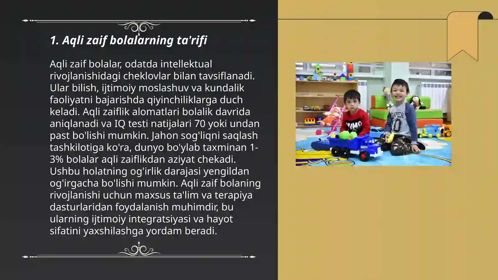 Aqli zaif bolalar 3