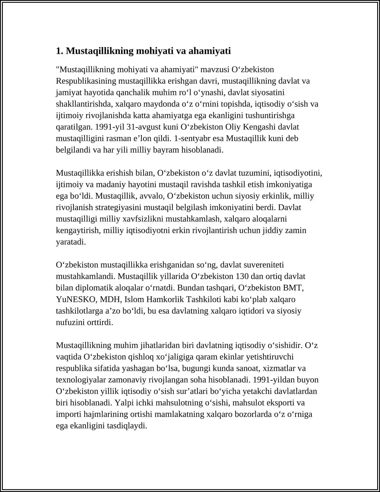 MUSTAQILLIK VA MILLIY MAFKURA OLDIDDA MAQSAD VAZIFALARI 3