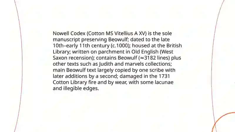 Beowulf manuscript (Nowell Codex) 3