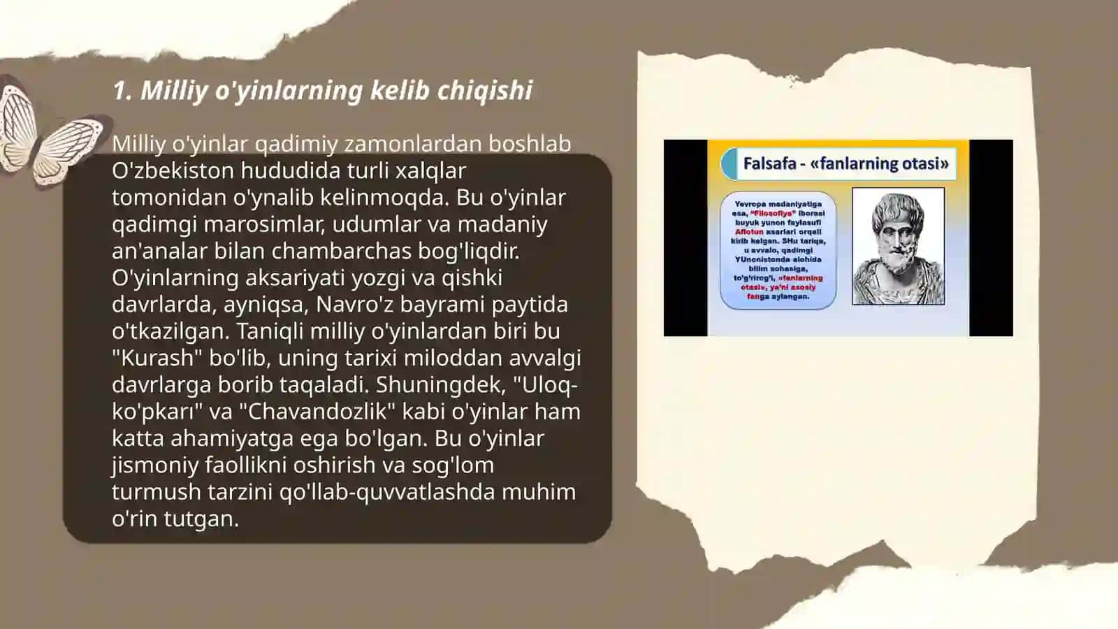 Milliy va harakatli oʻyinlar tarixi va qisqacha tushuncha 3