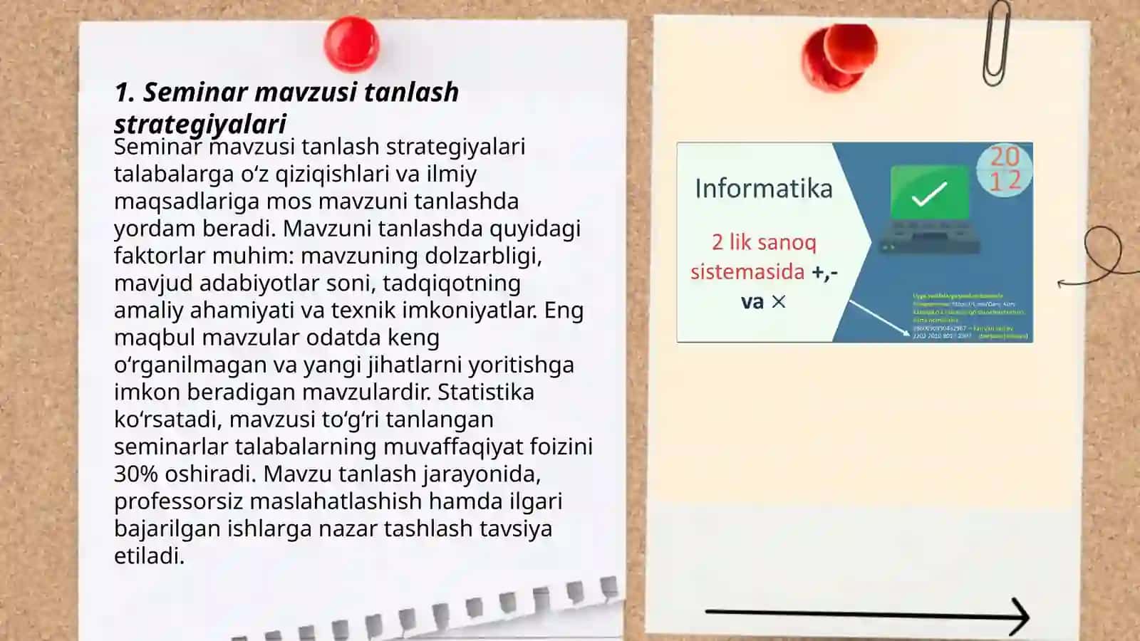 Seminar mavzusi tanlash strategiyalari 3