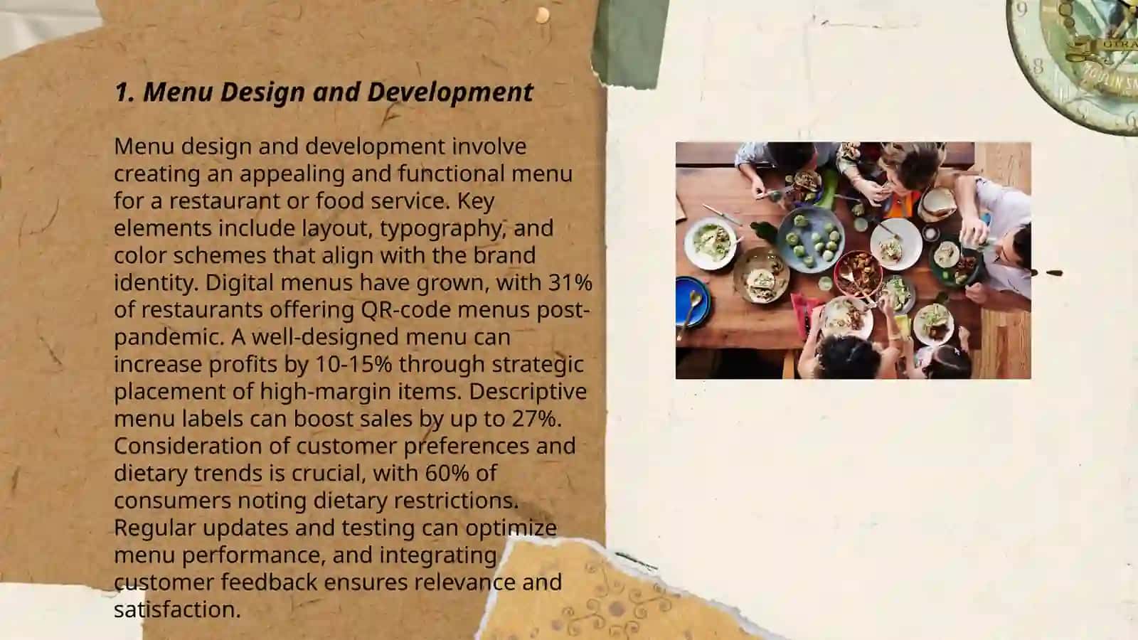 Menu Design and Development 3