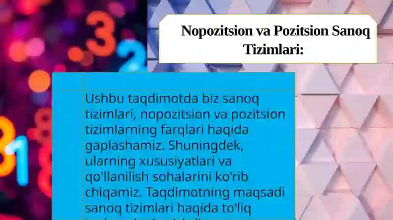 Turli sanoq sistemalarda arifmetik amallarni bajarish 3