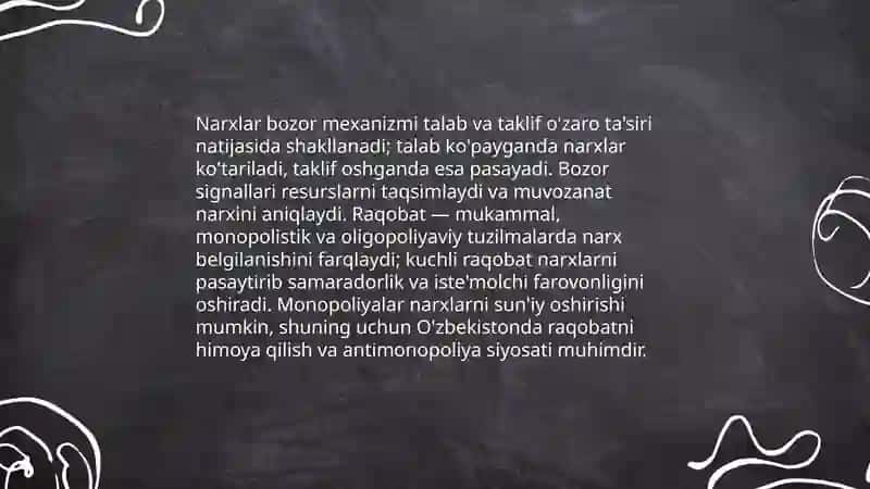 O‘ZBEKISTONDA NARX VA NARXNI BELGILASH SIYOSATI 3