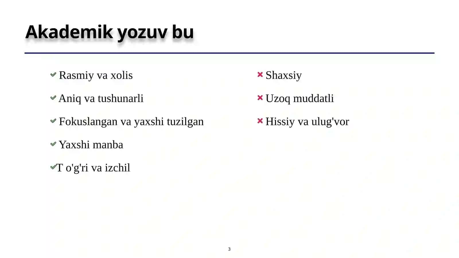 AKADEMIK YOZISH 3