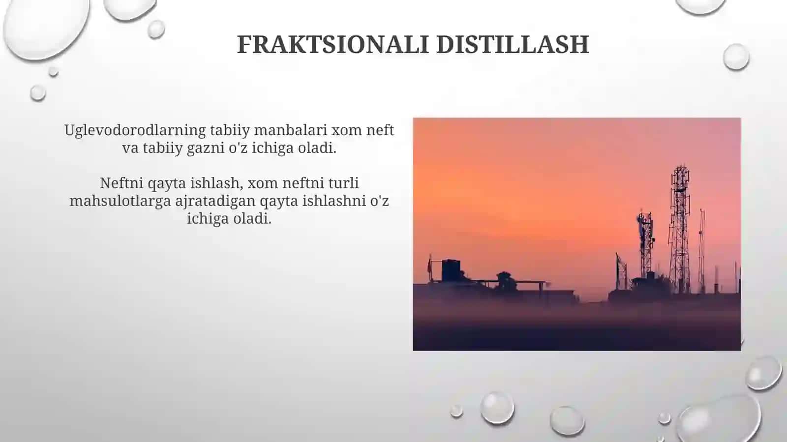 Uglevodorodlarnitabiiymanbaalari.Neftvauniqaytaishlash 3