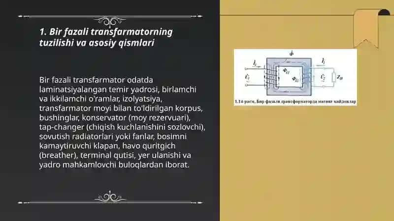Bir fazali transfarmator 3