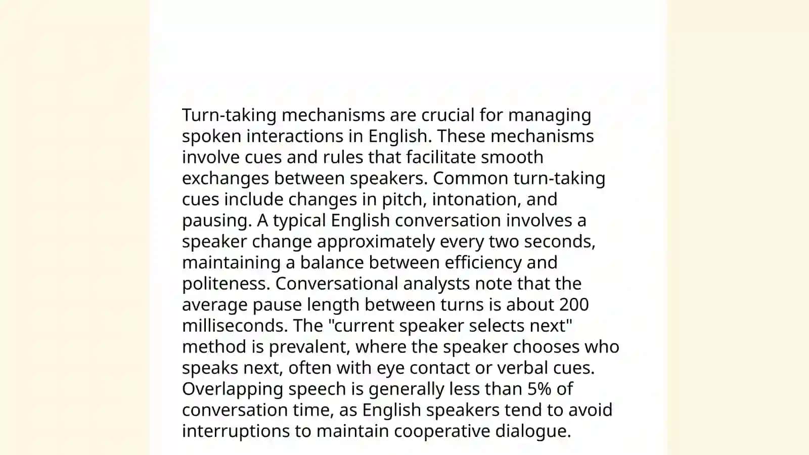 Conversational features of spoken discourse 3