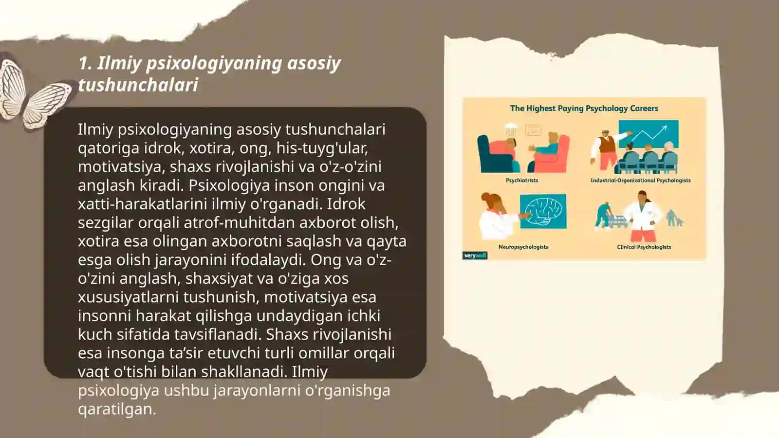 Matnshunoslik va adabiy manbaashunoslik 3-kurs talabasi Sodiqova Mohitabonning umumiy psixologiya taqdimoti 3