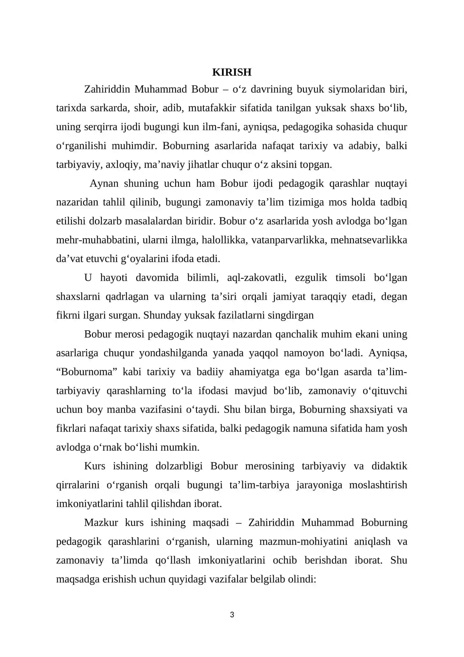 Bobur Shaxsiyatining Pedagogik Qarashlari 3