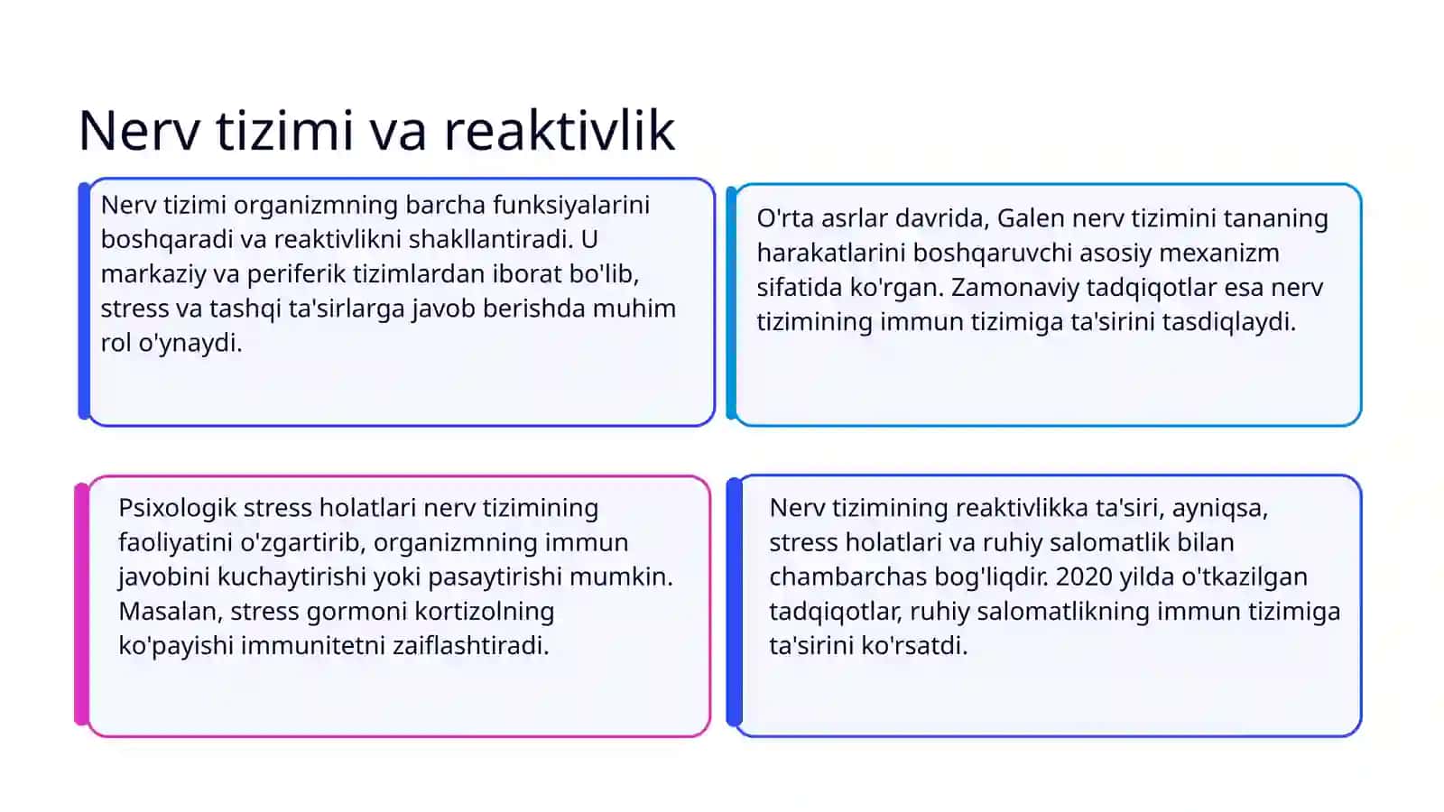 Reaktlik va rezistentlik shakllanishida nerv va endokrin tizimining roli 3