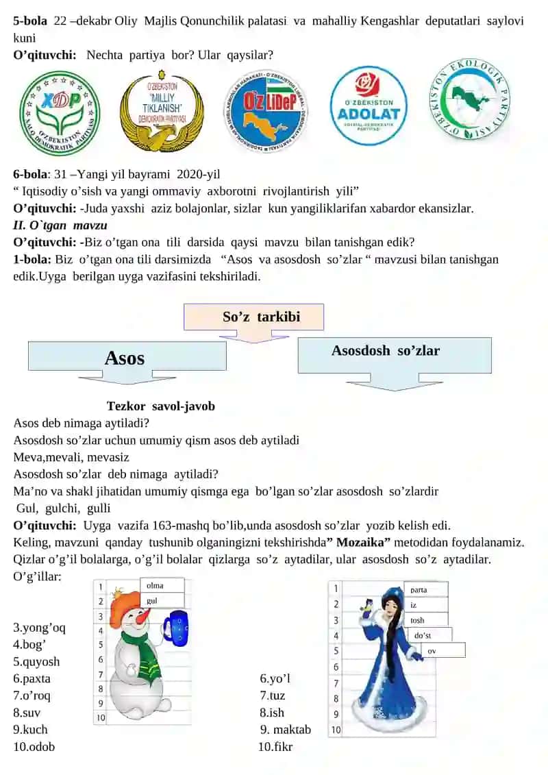 So`z yasovchi qo`shimchalar (164-65-mashqlar) 3