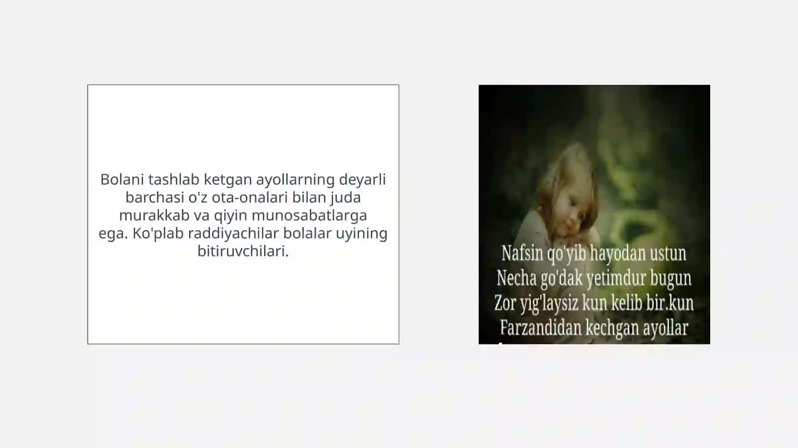 Ayollarning farzandidan voz kechish sabablari 3