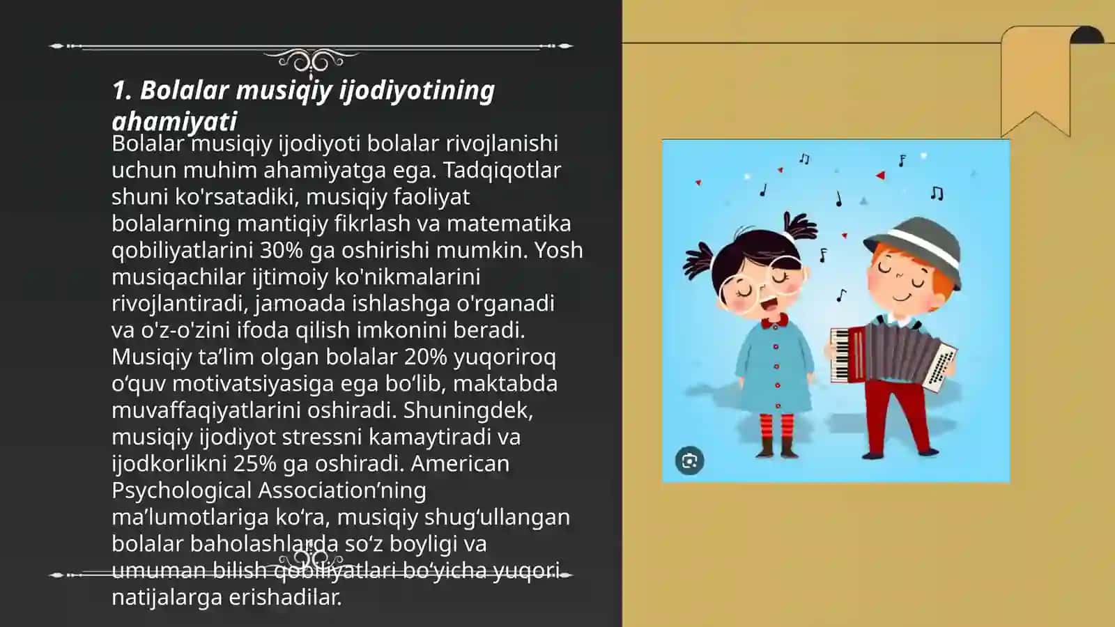 Bolalar Musiqiy Ijodiyotining Namoyon Bo'lishi Uchun Shart-sharoitlarni Tashkil Qilish 3