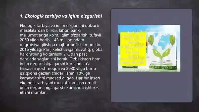 Ekalogik tarbiya. 3