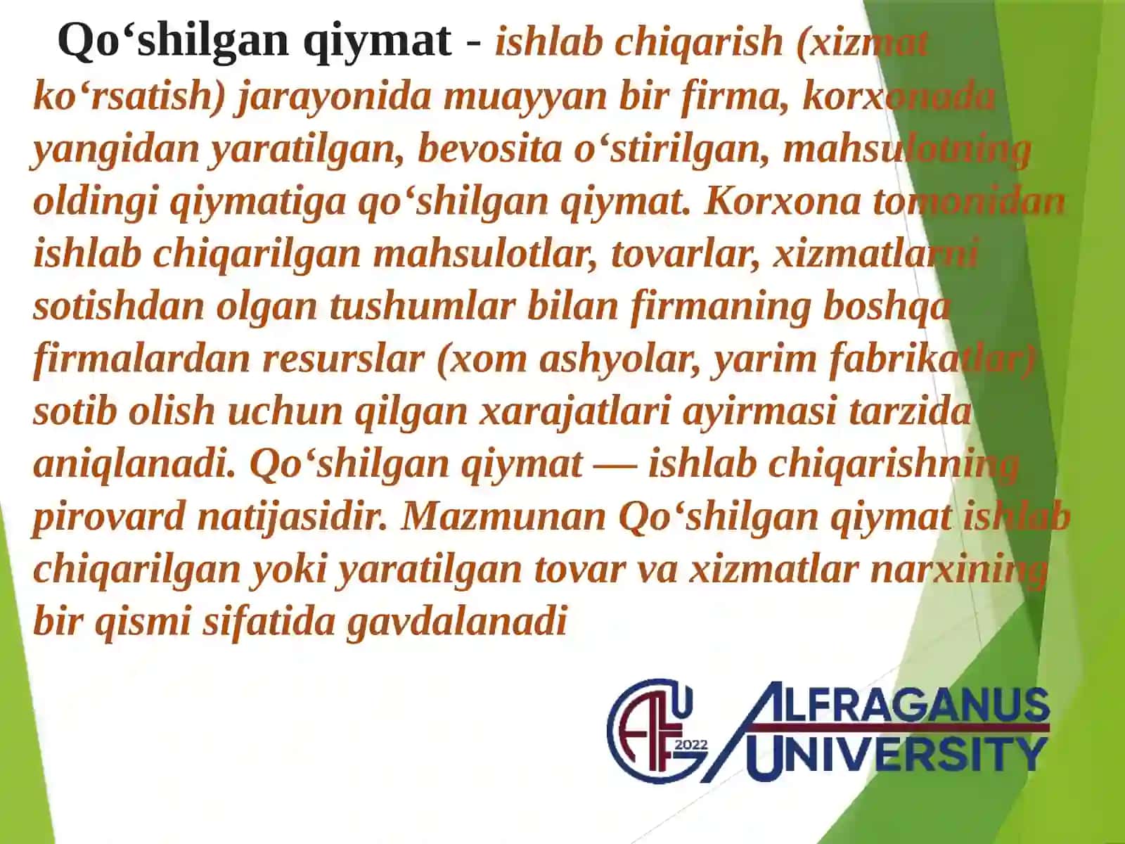 GLOBAL QOSHILGAN QIYMAT ZANJIRI: MOHIYATI, XUSUSIYATLARI VA RIVOJLANISH ISTIQBOLLARI 3