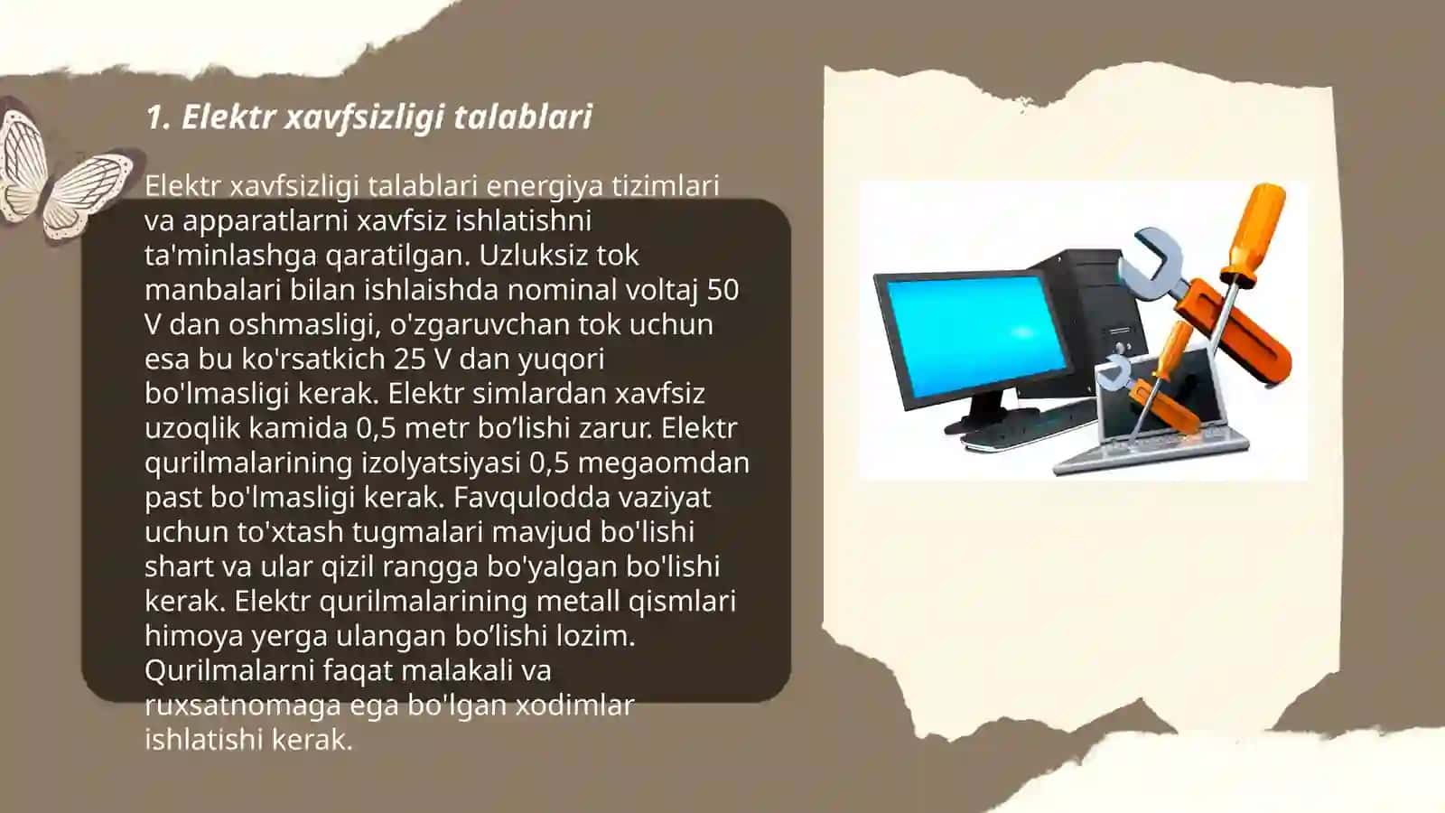 Tibbiyot texnikalarini ta'mirlash va texnik xizmat ko'rsatishda umumiy xavfsizlik talablari 3