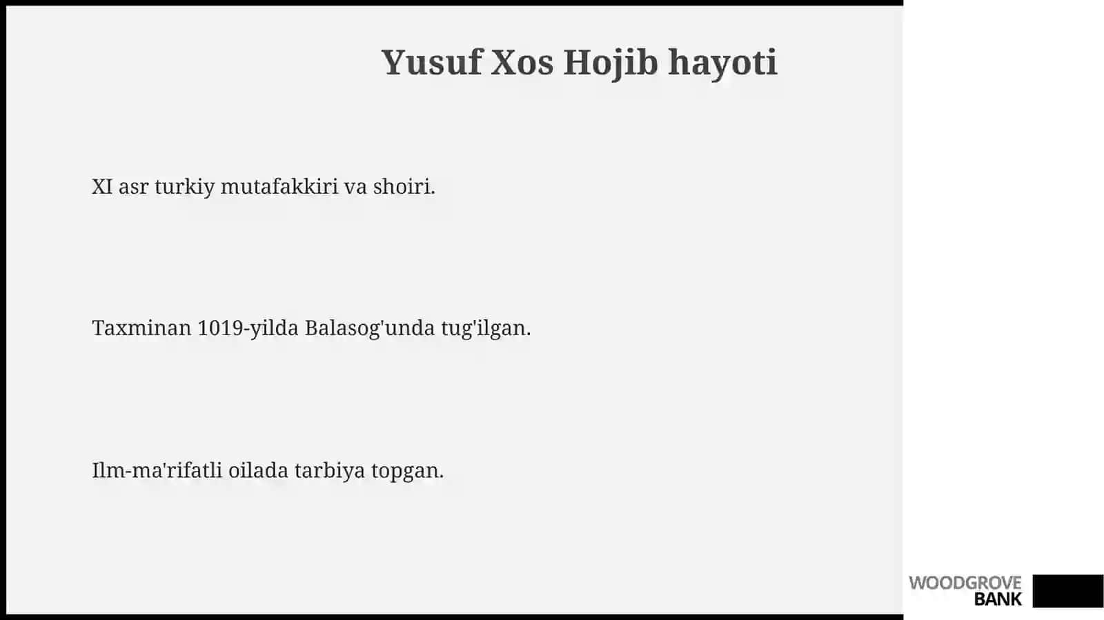 Yufuf hos hojib 3