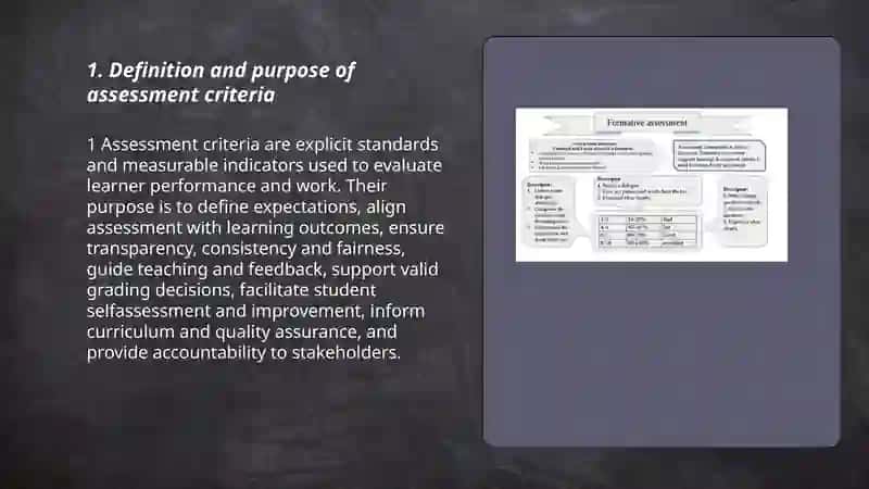 Assessment Criteria 3