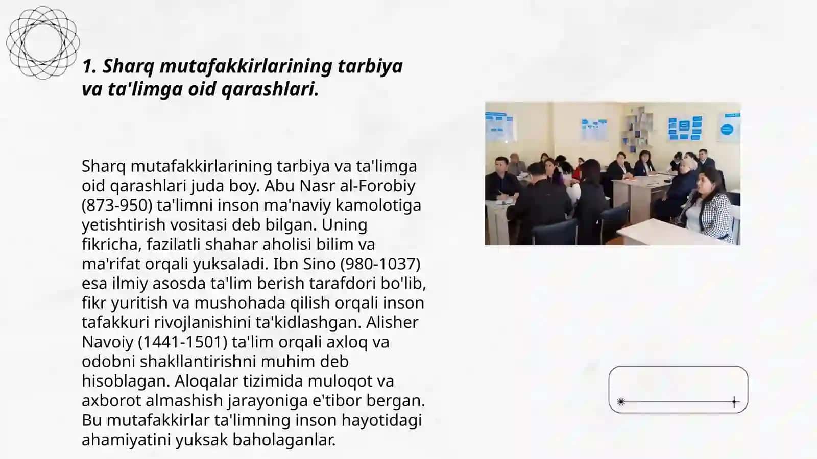 Boshlang'ich ta'lim fanlarini óqitish jarayonida sharq mutafakkirlari merosidan foydalanish 3