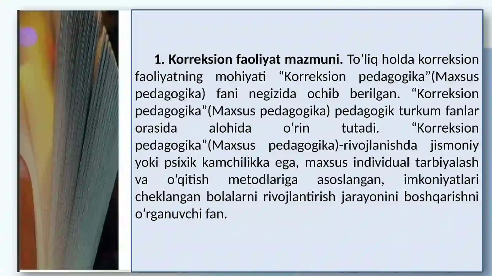 Korreksion pedagogik yordamning bosqichlari 3