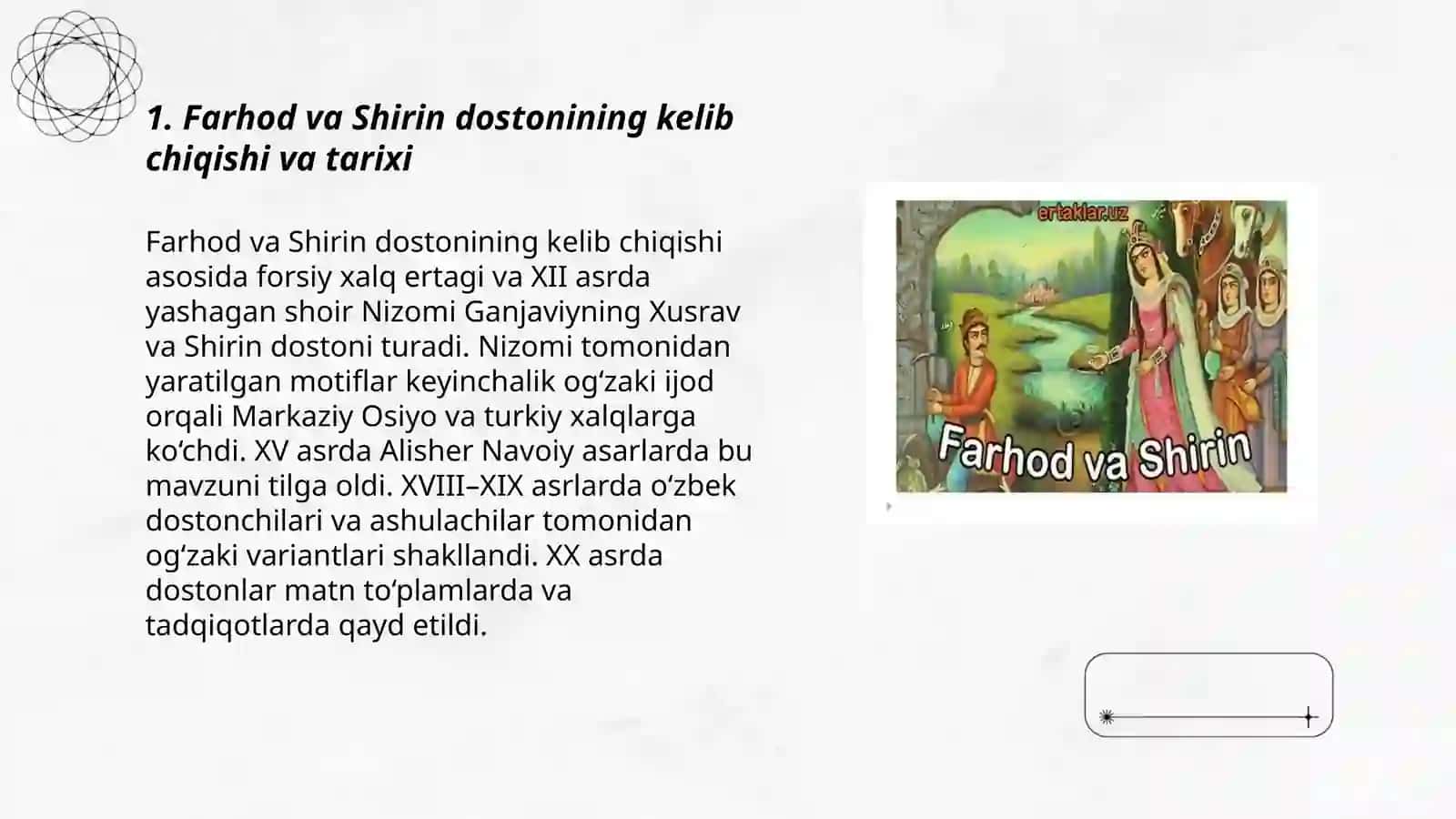 Farhod va Shirin Doston 3
