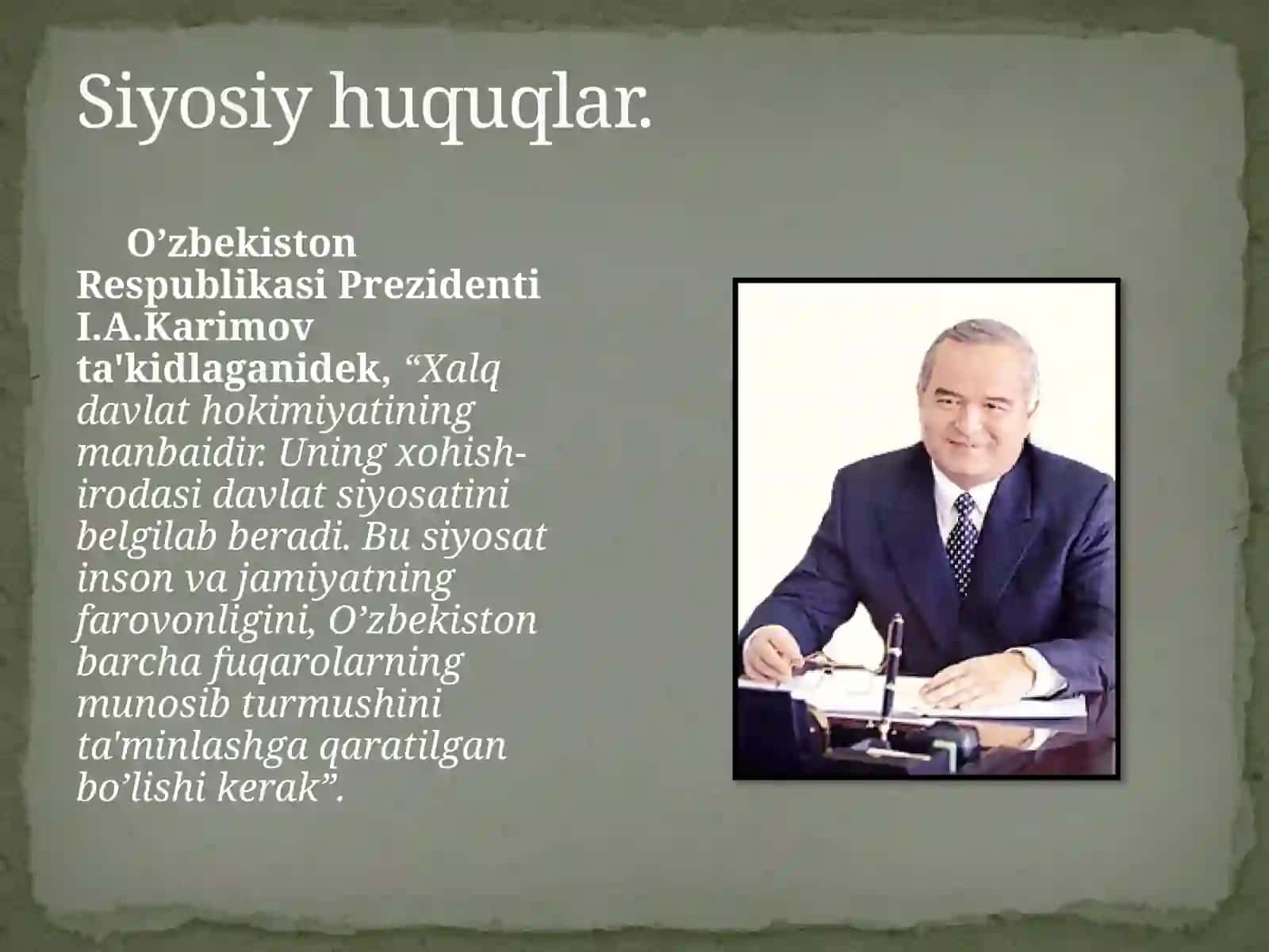 Siyosiy huquqlar 3