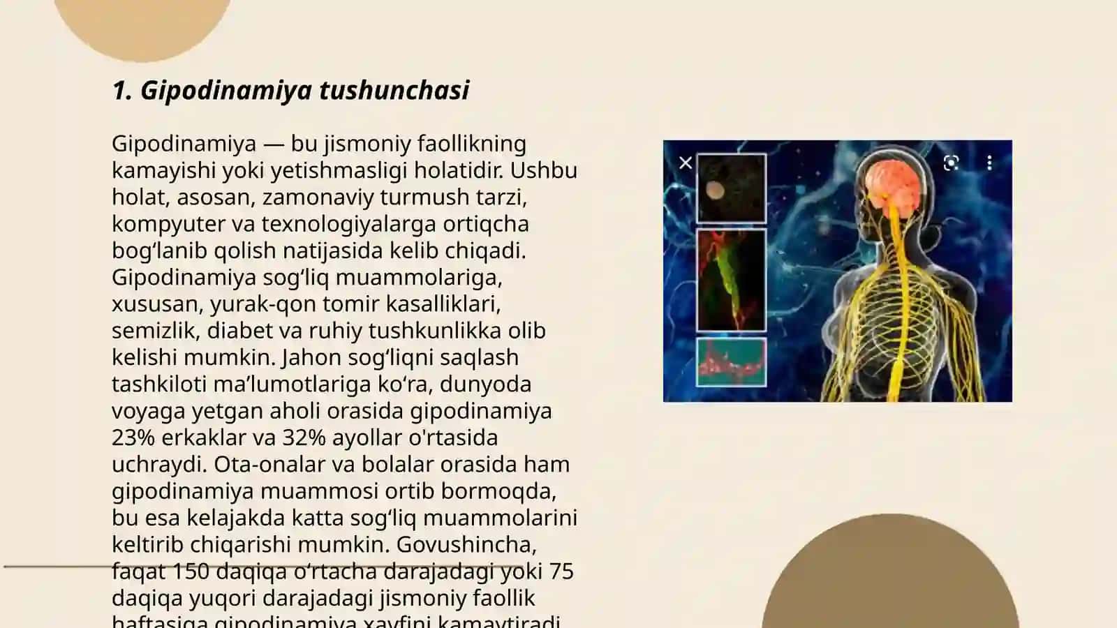 Gipodinamiya va uning organizmga ta’siri 3