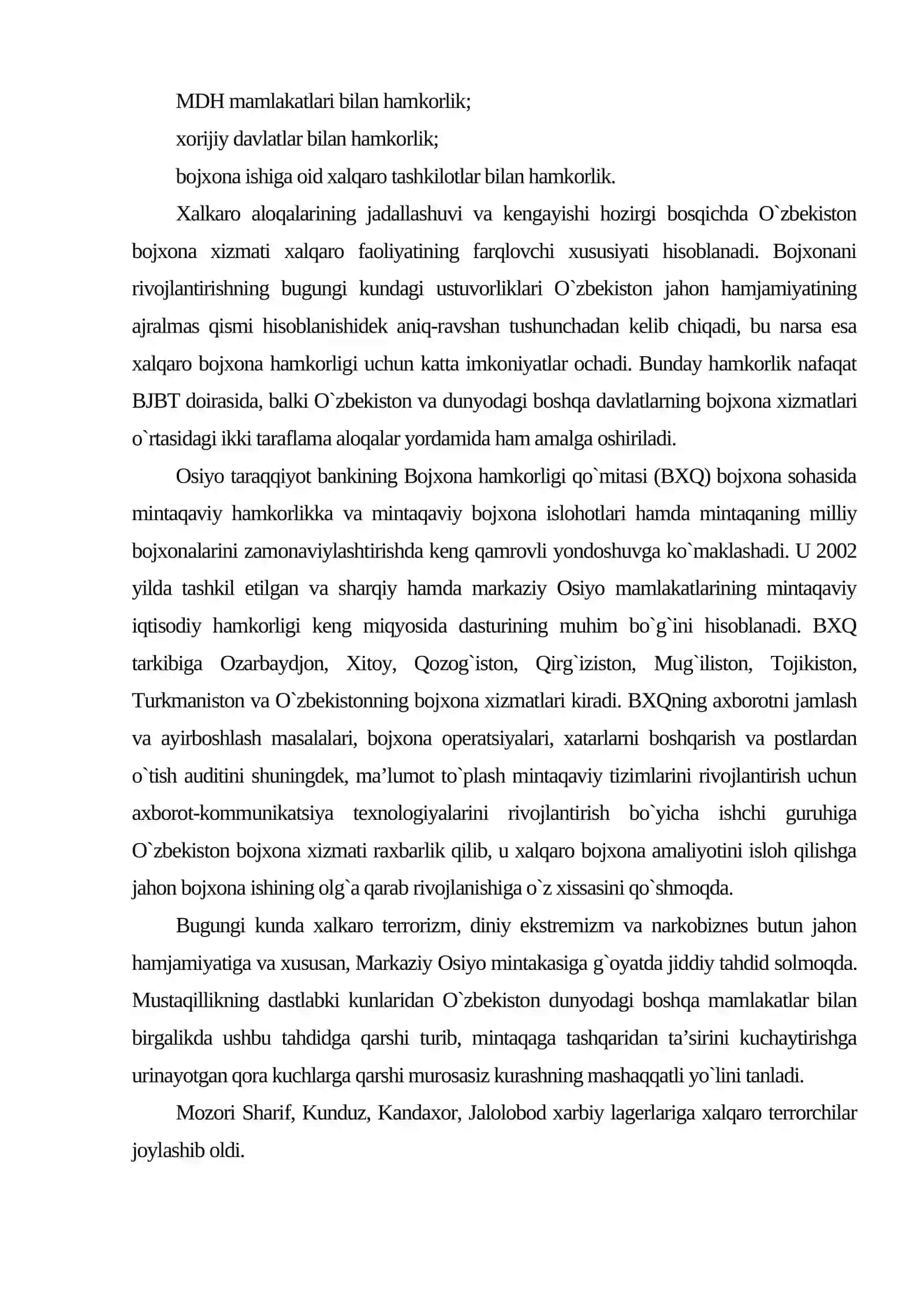 O`zbekiston Respublikasida axborot-kommunikatsiya texnologiyalarini rivojlantirish istiqbollari va bojxona tizimida samarali qo`llanilishining jahon tajribasi 3