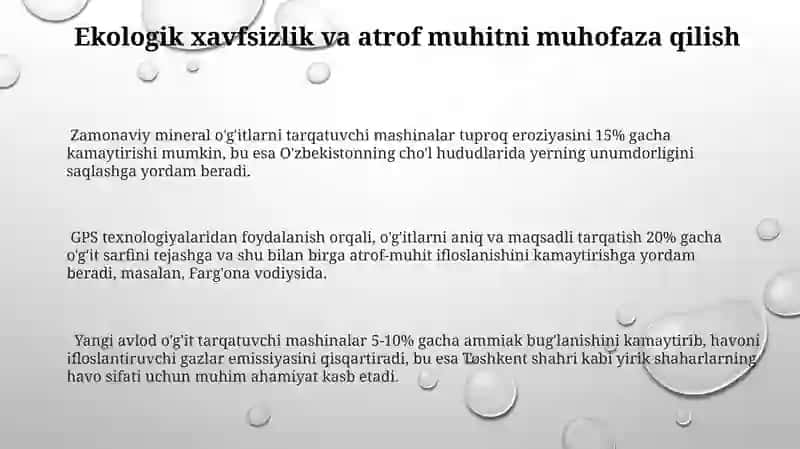 Zamonaviy mineral o'g'itlarni segish mashinalari 3