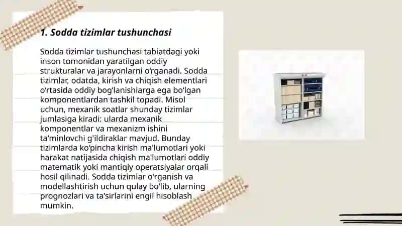 Sodda tizimlar haqida tushuncha 3