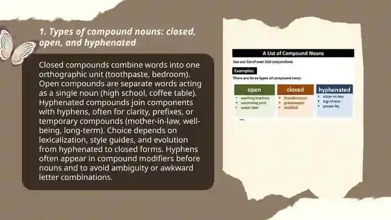 Compound nouns 3