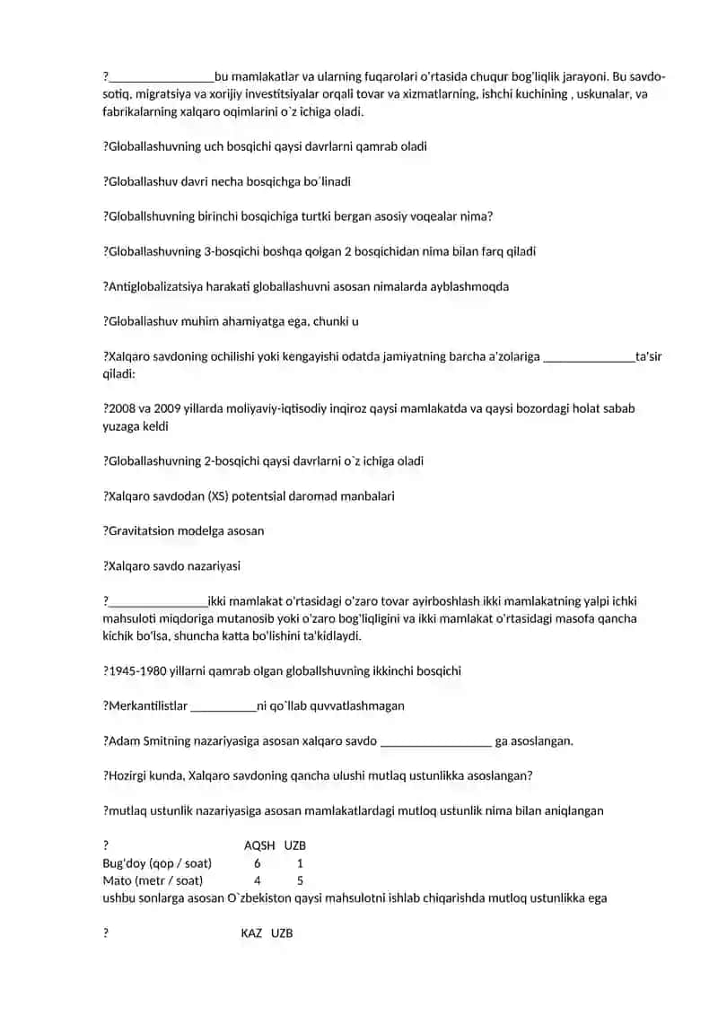 International Economic Relations 3
