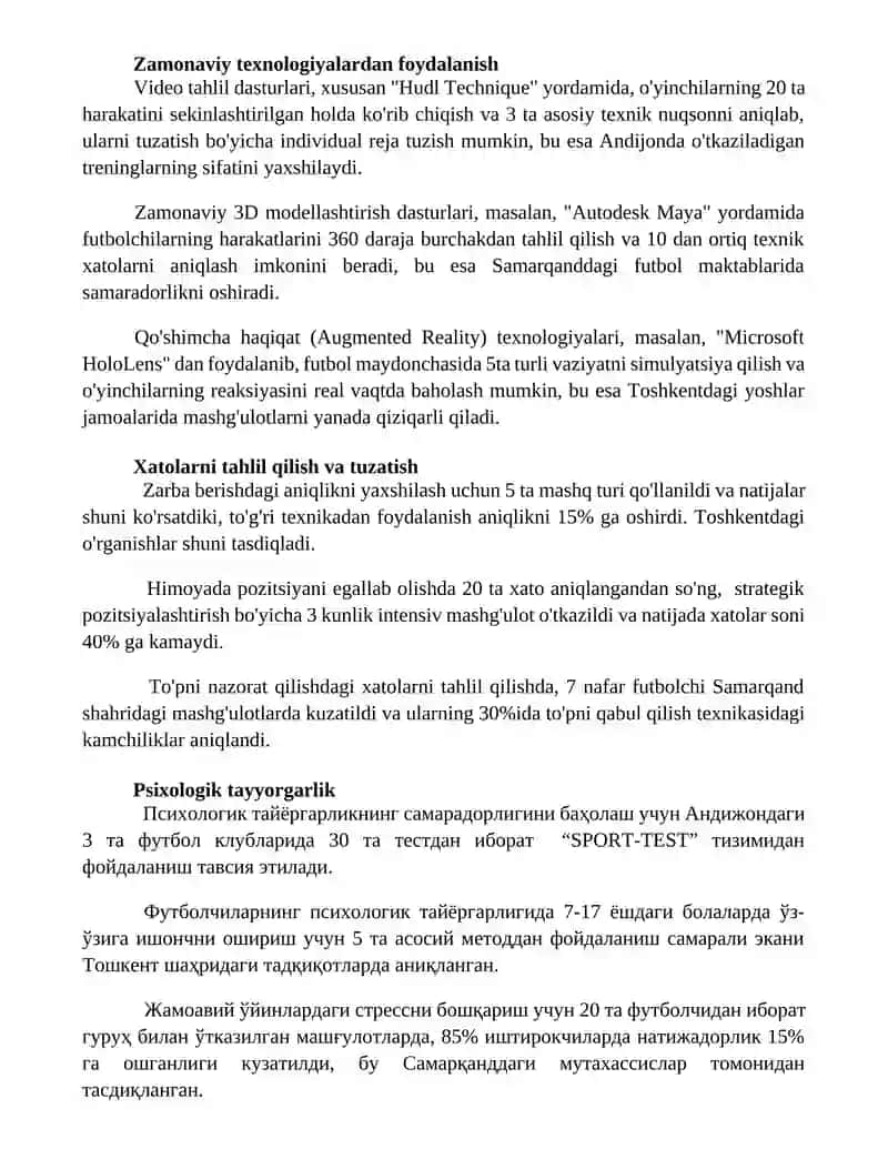 Futbol òyin texnikasiga òrgatish metodikasi 3