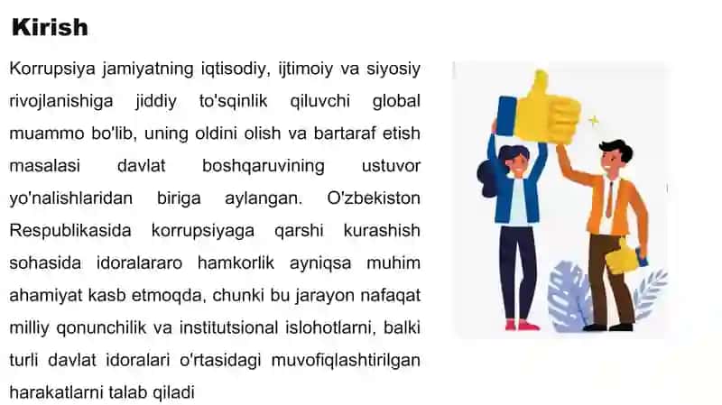 Korrupsiyaga qarshi kurashish sohasida idoralar arohamkorlik 3