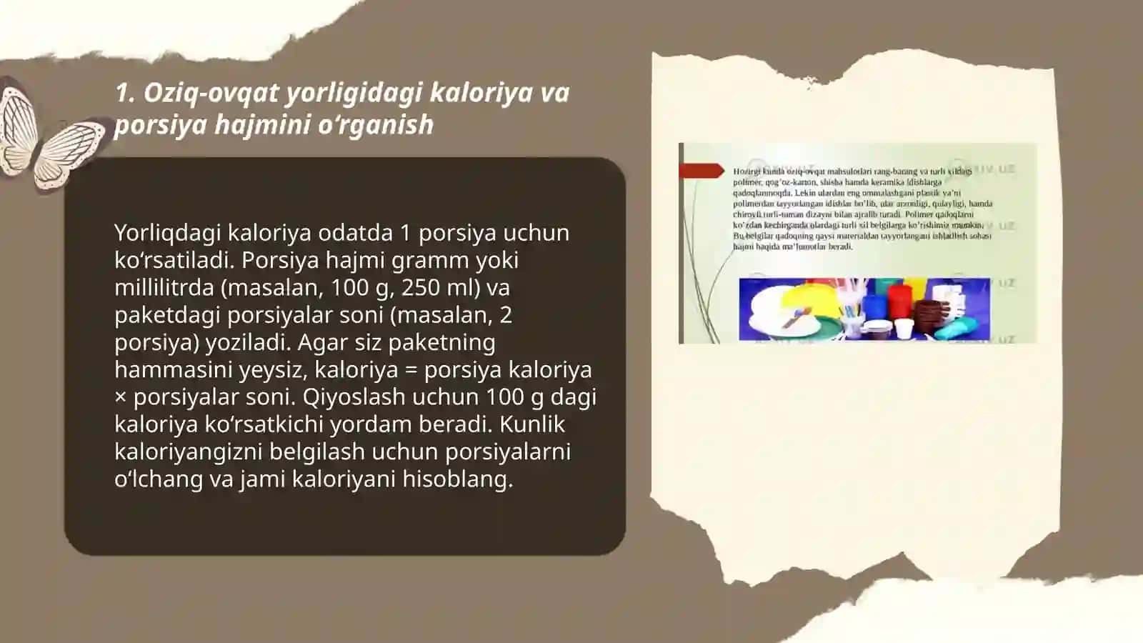 Oziq-ovqat mahsulotlarining tarkibi, foydali va zararli xususiyatlarini yorliqlari orqali o‘rganish 3