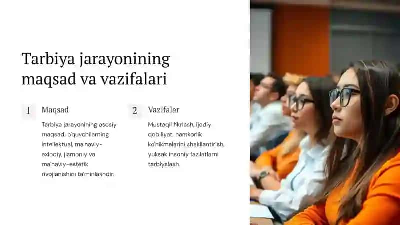 Umumiy Orta va Orta maxsus talim tizimida tarbiya jarayonini tashkil etishning oziga xosligi 3