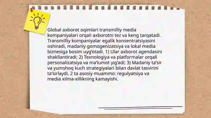 Media vositalarida axborotning global tarqalishi va madaniy ta'siri 3