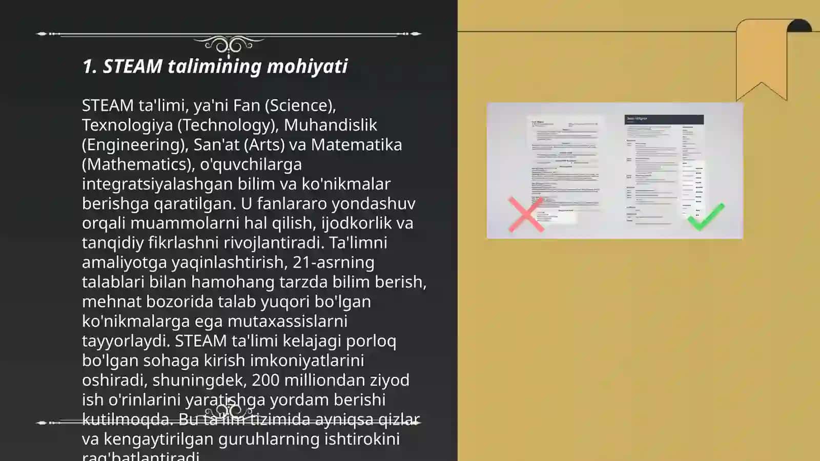 STEAM talim.iqtidorli ôquvchilarni ôqitish 3