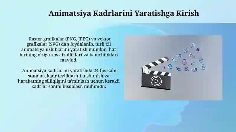 Animatsion lavhalar yaratish. Ovoz va video lavhalarga ishlov berish 3