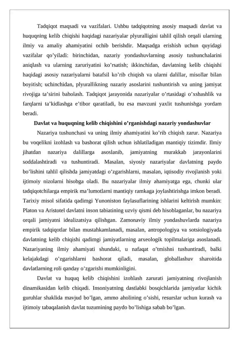 Davlat va huquqning kelib chiqishi haqidagi nazariyalarning plyuralligi 3