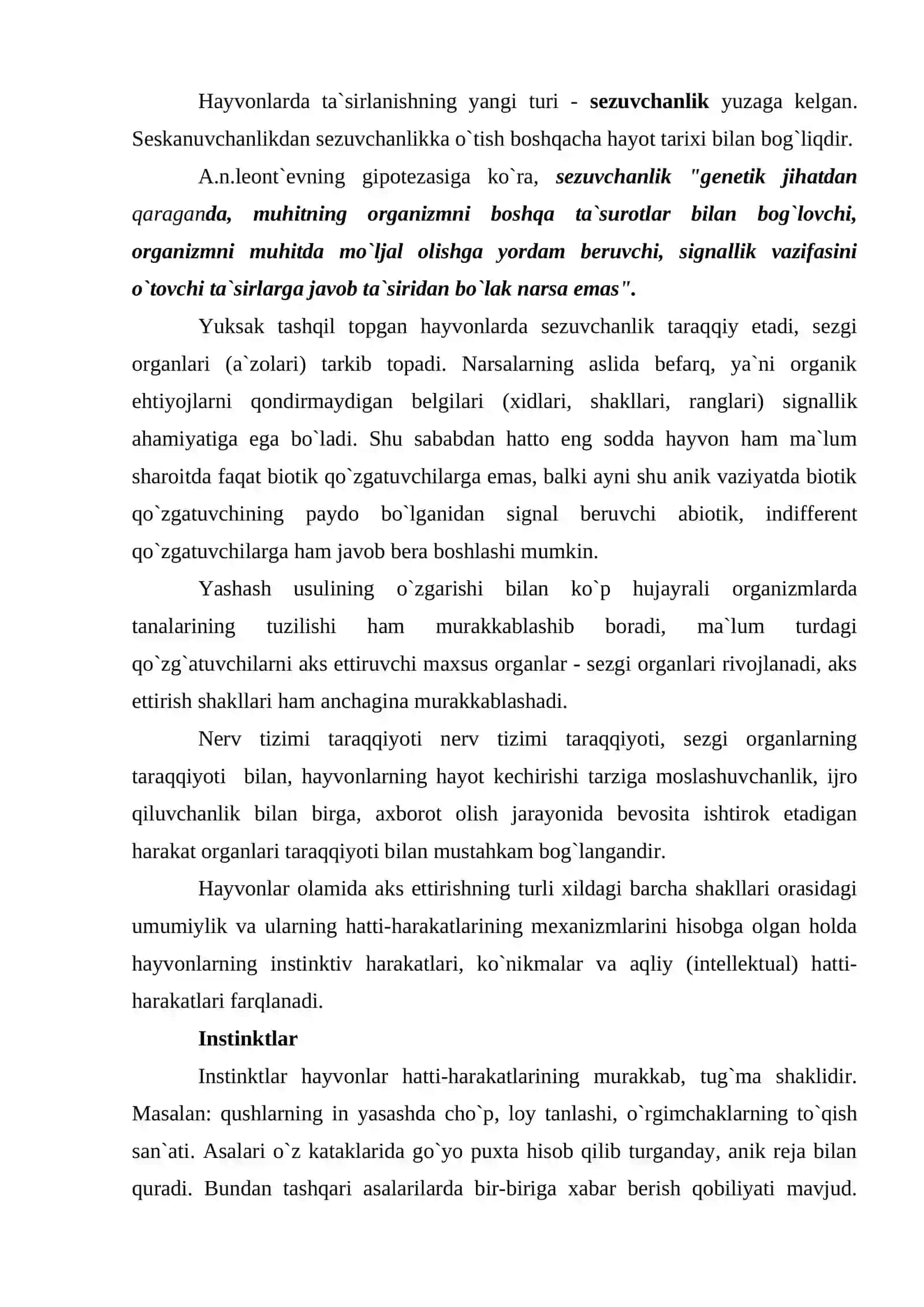 Psixikaning evolutsiyasi va vujudga kelishi 3