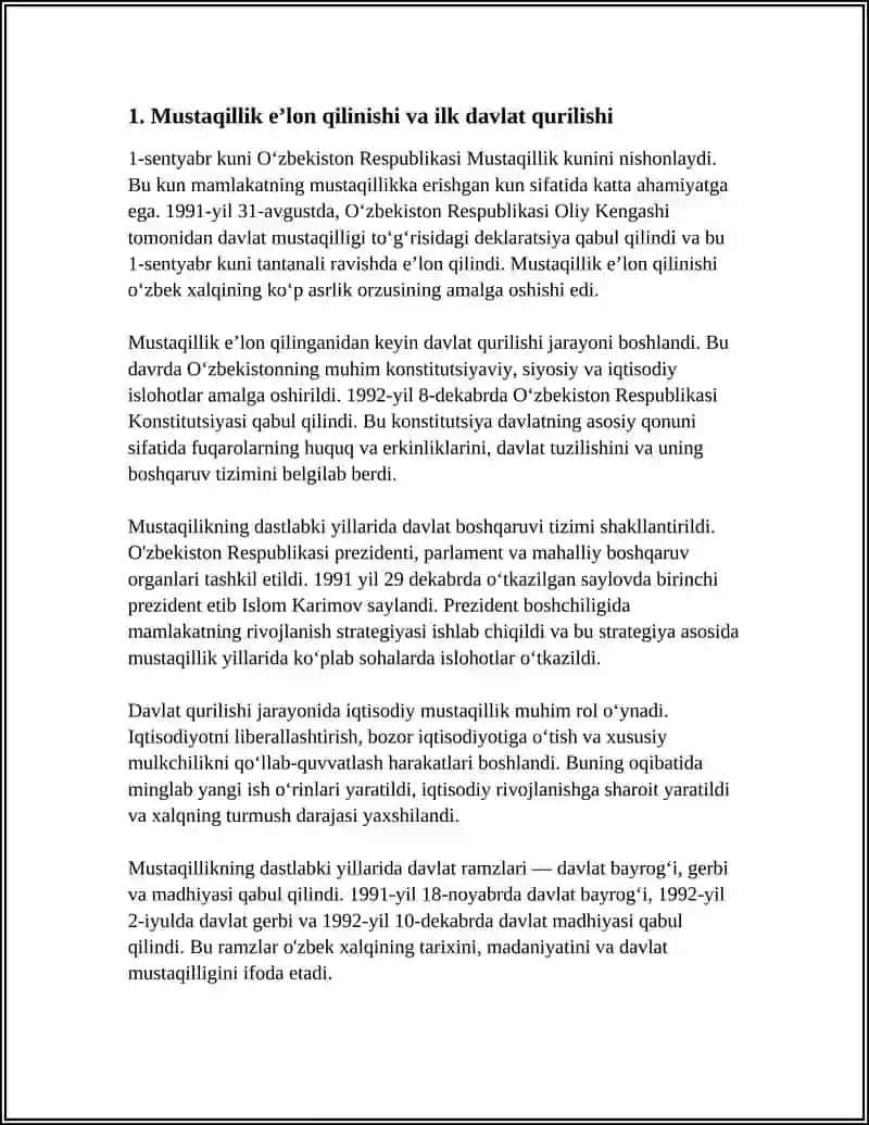 OʻZBEKISTONNING OʻZIGA XOS ISTIQLOL VA TARAQQIYOT YOʻLI 3