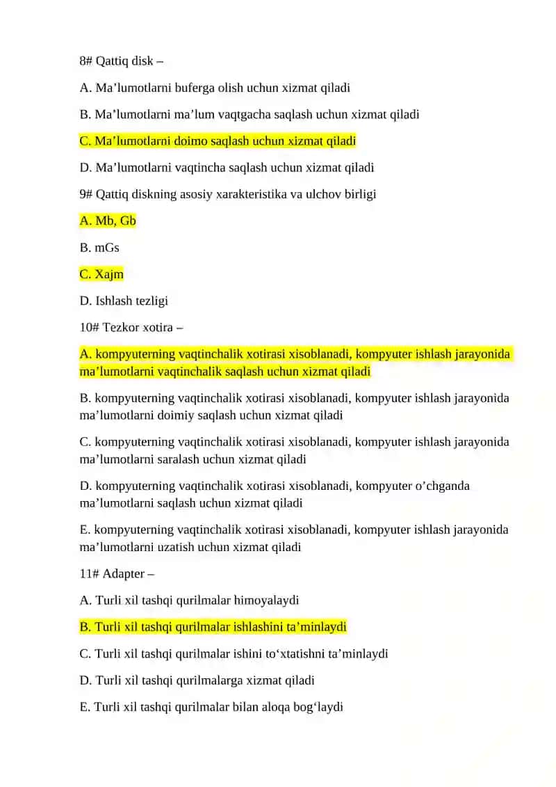 Axborot texnologiyalari 3