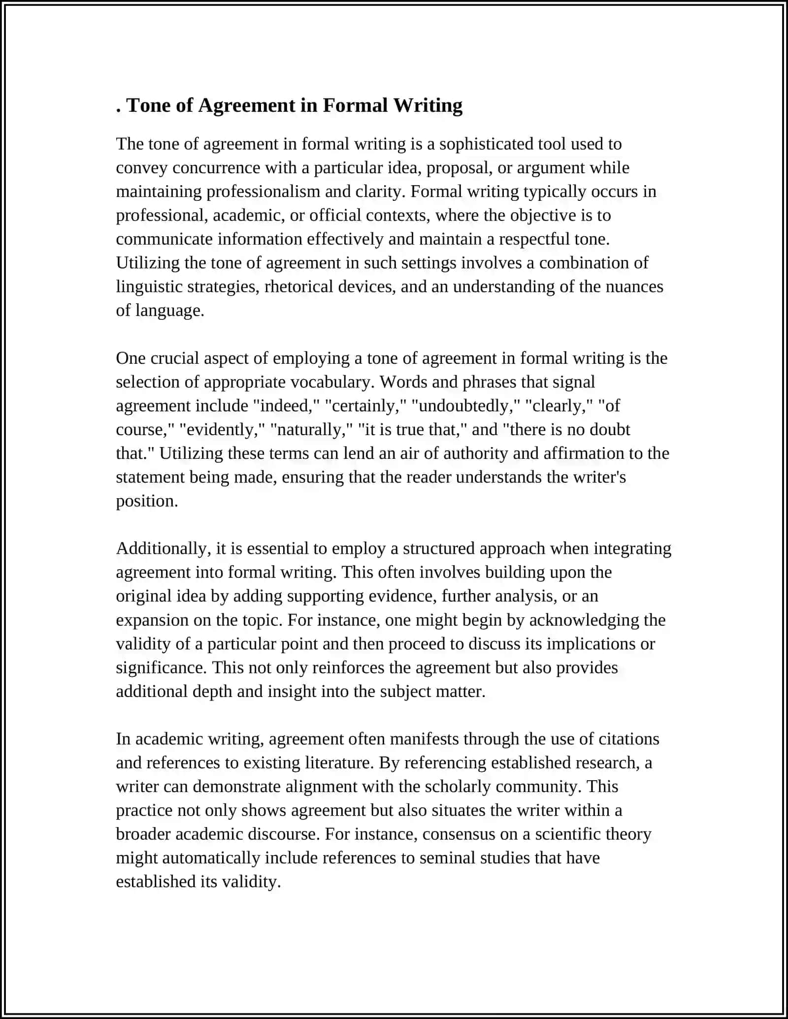 AGREEING AND DISAGREEING TONES 3