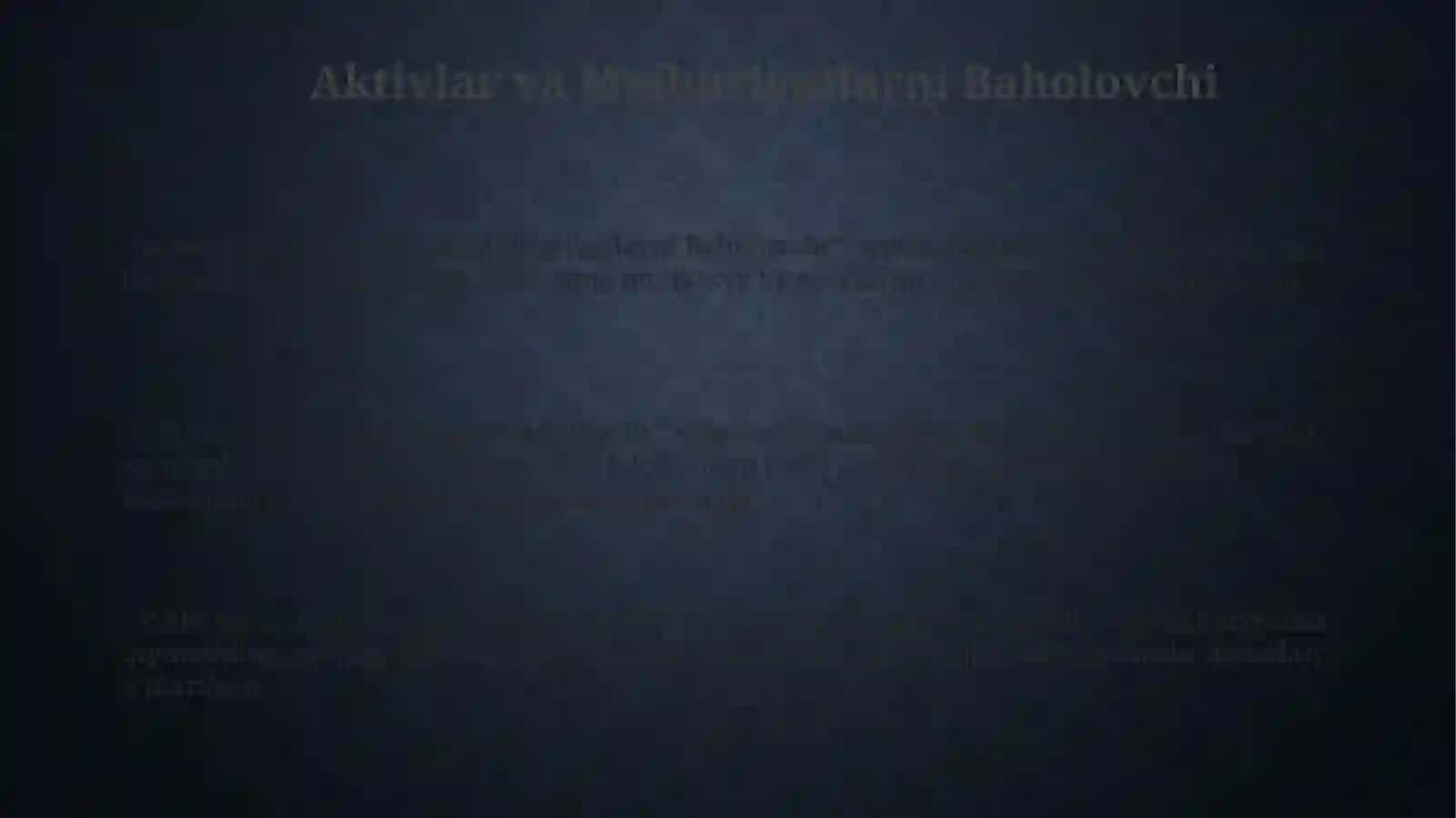 Jamlangan hisobotlarni tuzish usuli. Sho’ba xo’jalik jamiyatlariga investitsiyalarni hisobga olish 3