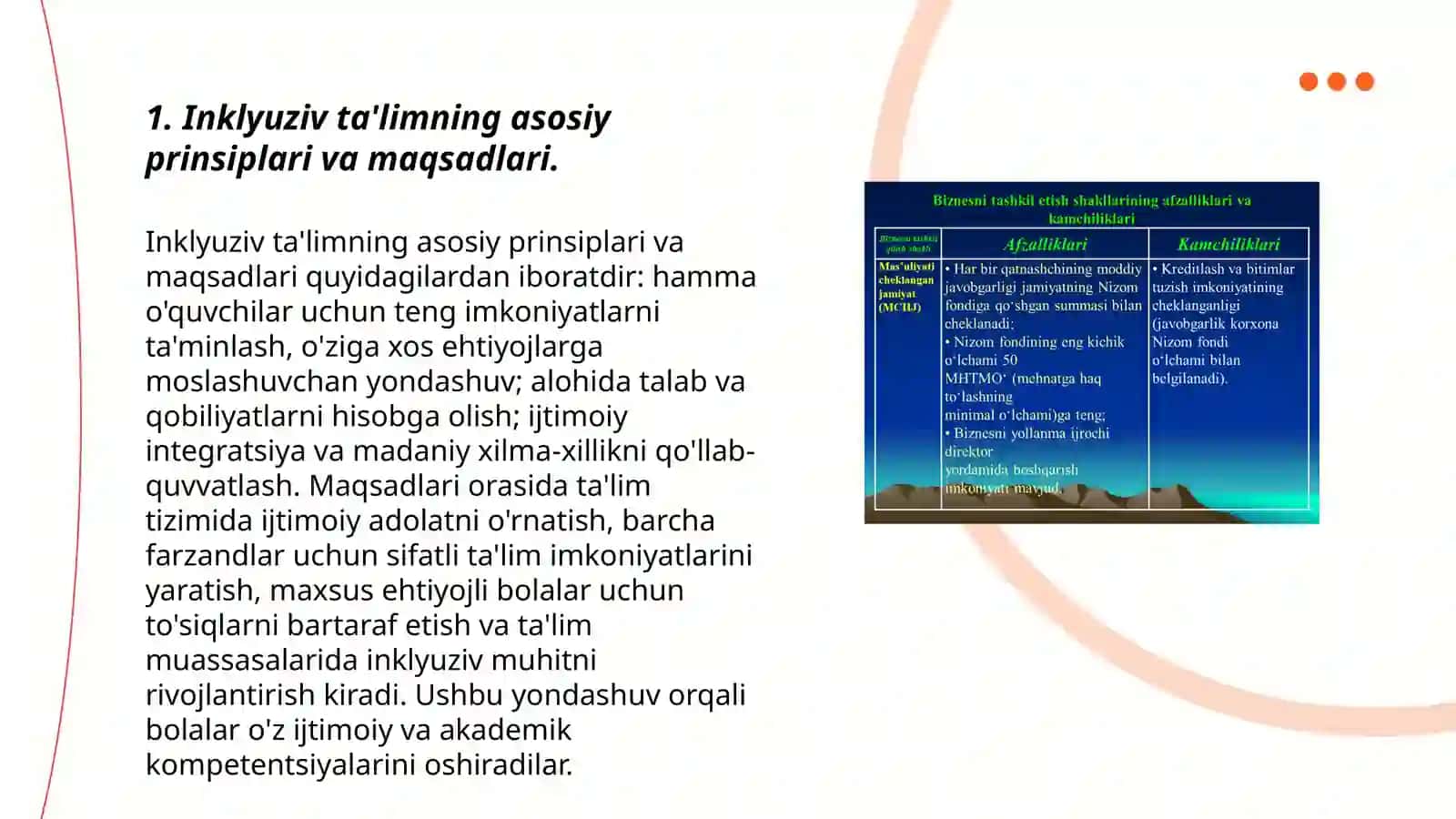 Turli darajadagi intellektual yetishmovchiligi boʻlgan bolalar uchun inklyuziv ta’lim strategiyalari va ularni amalga oshirish shart-sharoitlari 3